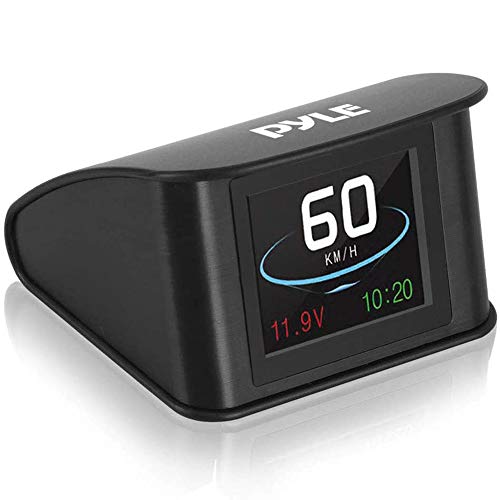 Pyle Universal Vehicle Smart HUD Display - 2.6' Digital Mini Car Dashboard Heads Up Windshield Speedometer Projector System w/ GPS Navigation Compass, Displays...