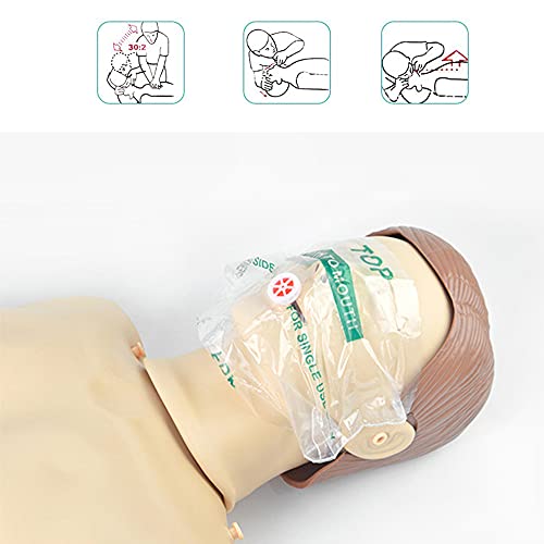Image of CPR Mask, Disposable CPR Shield Mask Emergency Mask with One-Way Valve Breathing Barrier for First Aid