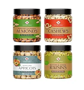Nature Purify Dry Fruits Festival Gift Pack for Navratri/ Diwali/Fast 1 Kg (Almond, Cashew, Raisins, Apricot – 250g Each) at Rs. 750
