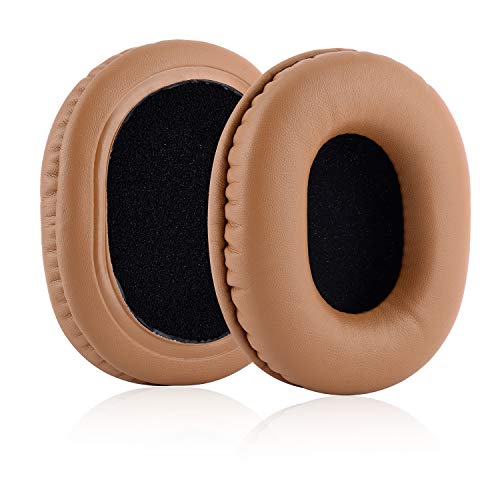 Jecobb Replacement Earpads For Audio-Technica Ath M50X M40X M30X M20X Professional Studio Monitor Headphones With Protein Leather & Memory Foam Ear Cushions (Brown) #TOP5