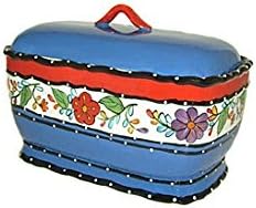 Viva Collection Hand-Painted Toast / Bread Box Jar Container