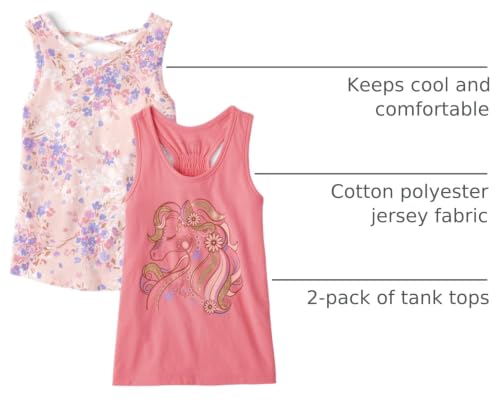 Image of The Children's Place Girls Sleeveless Graphic Tank Top 2 PackCami Shirt