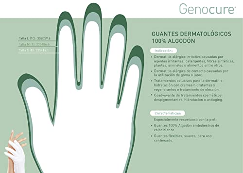 Genove Guante Algodon Dermat Bl Med