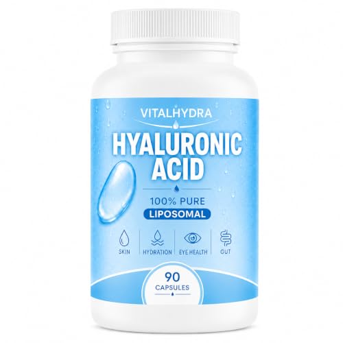 Vitalhydra Hyaluronic Acid Hyaluronic Acid Capsules Supplements 90 Capsules