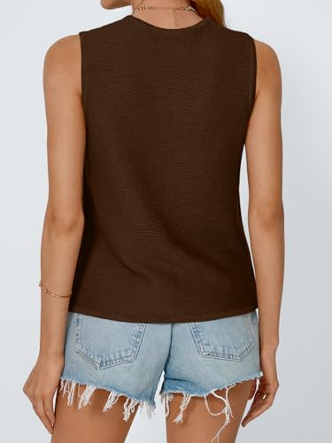 Image of LILLUSORY Womens Tie Front Tops Vacation Sweater Vest | Bohemian Style, Beach Resort Wear, Concert Western Outfits, Crochet Tops, Vacation Outfits, Cute Y2k Sleeveless 2026