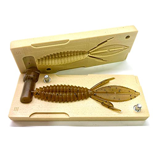 Smedioks Iscas de plástico macio premium, moldes de injeção, iscas de pesca, castor doce, 10 cm