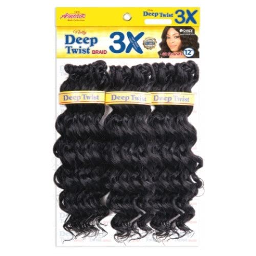 Amour Synthetic Kanekalon Crochet Braids Natty Goddess Dreadlocks 16" (6-Pack, 4)