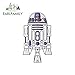 RSZHHL  13 cm x 9,2 cm para Figura de Palo r2d2 Pegatinas de Ventana de Parachoques de Coche DIY Motocicleta Vinilo Graffiti Envoltura de Coche   Estilo A