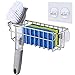 3-In-1 Sponge Holder for Kitchen Sink with Suction Cups & Adhesive Hook , In-sink Sponge Holder, Wall Hanging Sink Caddy Organizer Rack - Sponge, Dish Cloth, Brush, Scrubber - 304 Stainless Steel