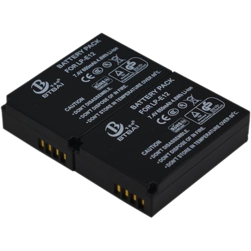 Chargeur de batterie LP-E12 LC-E12 pour boîtier hybride et reflex EOS M