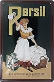 Persil Dame Retro Reklame, hochwertig geprägtes Blechschild, Werbeschild, Türschild, Wandschild, Dekoration, 30 x 20 cm