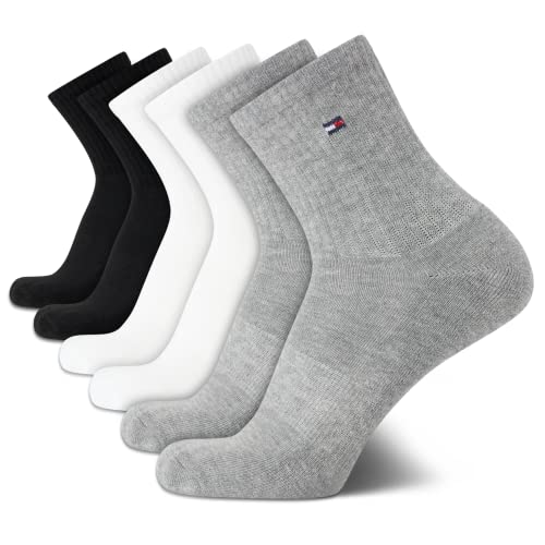 Chaussettes de sport rembourrées homme Tommy Hilfiger lot de 6 paires anti-frottements noires