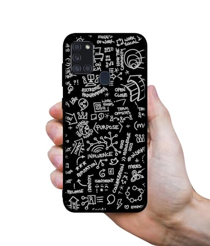 Image of Formulas Design Premium 2D Printed Metal Back Case Cover for Samsung Galaxy A21S 4G