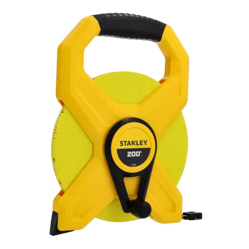 Image of STANLEY 200 Ft x 1 /2 in. Open Frame Fiberglass Long Tape Measure (34-793)