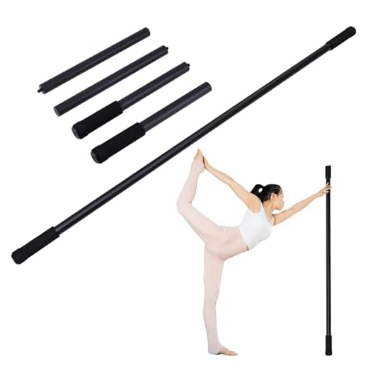 Gosknor Palo de Yoga, Palo de Estiramiento de Yoga Ajustable de 1,52m Palo de Movilidad de Acero Inoxidable para Estiramiento Palo de Ejercicio Multifuncional para Fitness, Equilibrio, Estiramiento