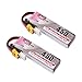 Produktbild FancyWhoop 2 stücke LiPo Akku 2S 450mAh 80C/160C 7.6V HV Lipo Batterie FPV Batterie XT30 Stecker mit 20AWG Kabel für Micro FPV Racing Drone Quadcopter