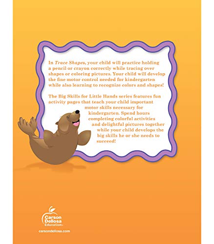 image for Brighter Child Big Skills for Little Hands® Trace Shapes Workbook—L