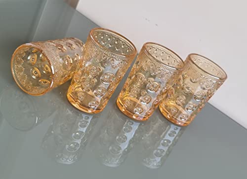 Set di Bicchieri da Tè e Portacandele (15 Pezzi) - 4,5 cm Dm, Piccolo in Vetro Trasparente per Matrimoni, Compleanni, Vacanze - Decorazioni per Feste