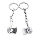 5 Pieces Metal Antique Silver Color Keychains Keyrings VB8R9 Ax Axe Hatchet Key Chain Ring