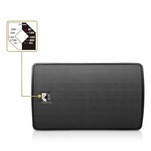 Image of Sound Town Commercial Restaurant Bluetooth Amplifier + Surface-Mount Speaker Set, with One 6-Zone 70V /100V Amplifier with Bluetooth, 6 x 6.5-Inch Surface-Mount Speakers, Black (PAC180X6TV6B)