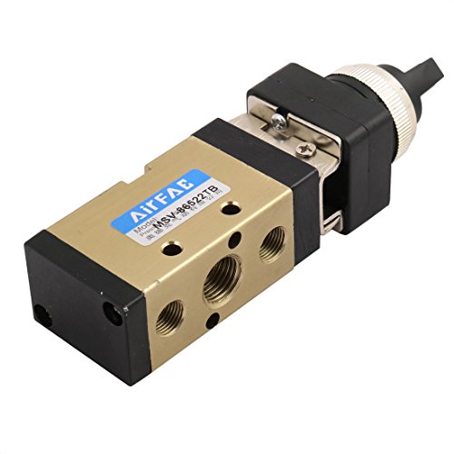 Vanne de commande mécanique MSV-86522TB 5 voies à bouton sélecteur plat de panneau