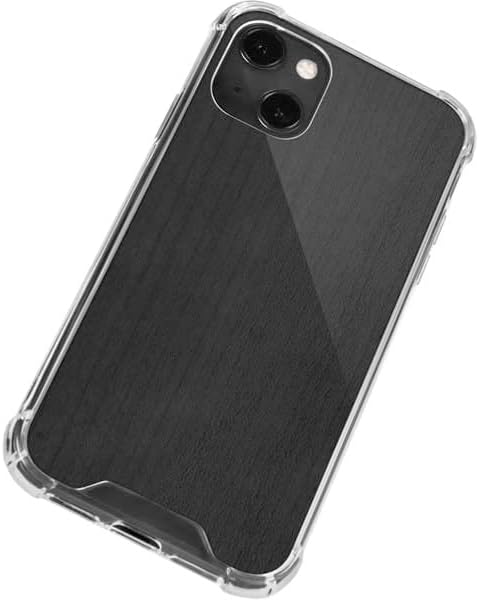Skinit Clear Phone Case Compatible with iPhone 14 Plus - Ebony Wood Design