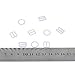 30 Sets Nylon Coated Metal Lingerie Adjustment strap slides Hardware Sewing Clips Clasp Hooks for Bra Strp (10mm, white)