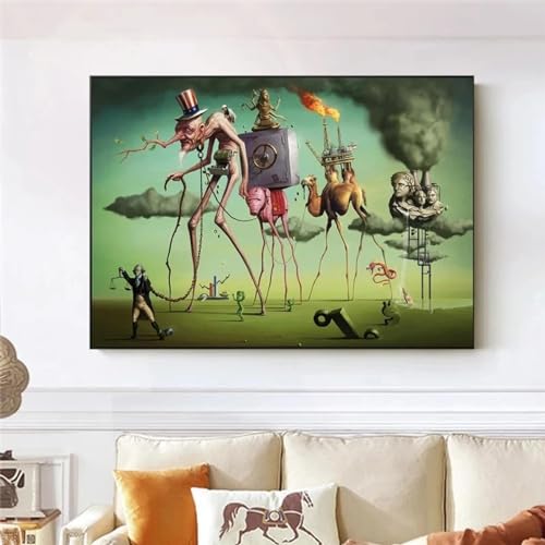 Décoration de salon élégante avec la toile Salvador Dali 50x70 cm encadrée - 2