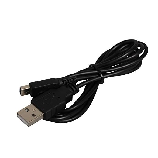 3DS laddningskabel, ENDARK 1,2 m (3,9 fot) USB-laddningskabel för 3DS, 3DS XL, DSI, DSI XL, 2DS, ny 3DS XL (svart)