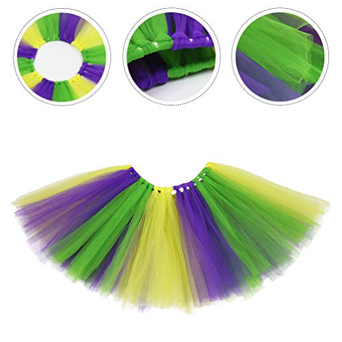 SOIMISS Saia Tutu de Gaze de Menina Colorido Carnaval Em Camadas Vestido de Bolha de Tule para Crian