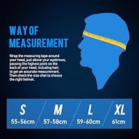 Favoto Motorradhelm Integralhelme für Erwachsene Vollvisierhelm Mopedhelm für Herren Damen Atmungsaktiv ECE Zertifiziert L (59-60cm) Schwarz – Ansicht 6