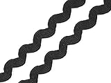 Breite 5 mm 18m Schwarz Zackenlitze Breite 5mm, Zackenlitzen, Borten, Kurzwaren