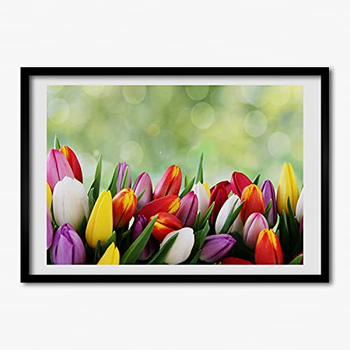 Tableau cadre en bois Tulup pour raviver un mur blanc triste et vide