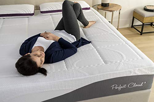 Perfect Cloud Made In The Usa Elegance Plush Gel-Infused 12-Inch Memory Foam Mattress - Pressure Relieving - Bed-In-A-Box (King) #TOP6