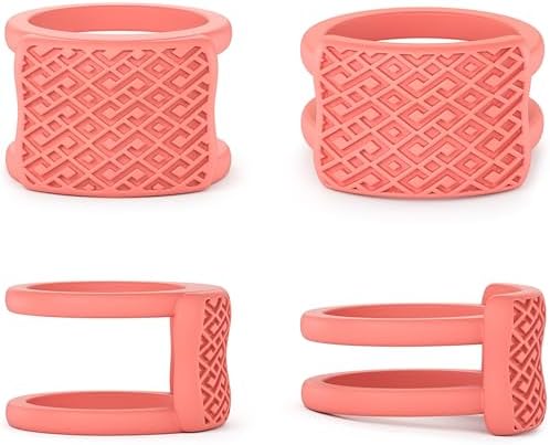 Rinfit Ring Protector for Working Out - Wedding Band and Engagement Ring Cover for Gym - Silicone Ring Guard - Rubber Ring Protector Set of two: 4mm and 9mm