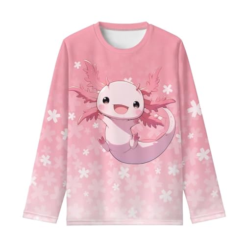 Image of Kids Long Sleeve Shirts for Girls 3-16 Year Old Cute Clothes for Teen Girls Casual Workout Tops