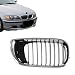 CarPartsDepot, Front Passenger Side Chrome Outer Frame Grille Black Inner Insert RH 400-121001-02 BM1200127 51137030546