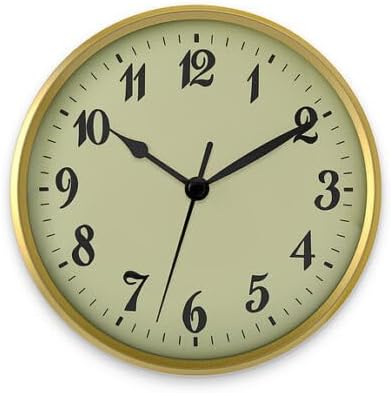 Generic Replacement for 6"" Quartz Clock Insert Fit Up Movement Dial 152 mm Cream Arabic Dial GIA6.0