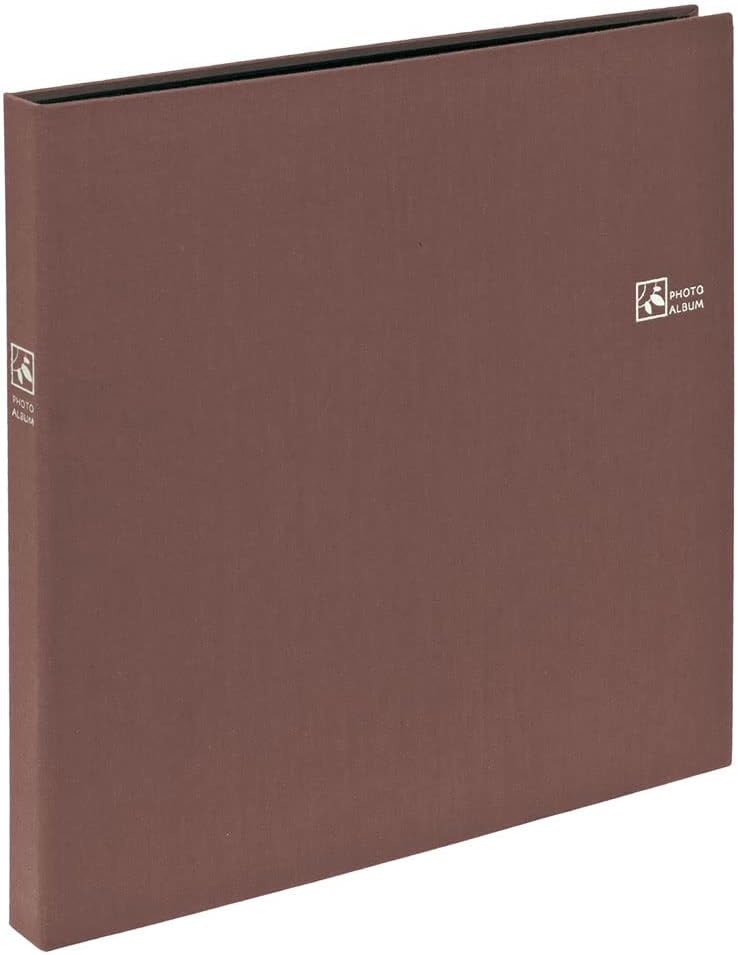 Nakabayashi TCPK-SQ-360-WS Therapy Color Makkaku 9-Sided Pocket Album, Square Size, Holds 360 Sheets, Warm Brown