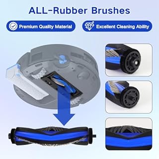 Spofan Accessori di Ricambio Compatibili con ECOVACS DEEBOT X9 PRO OMNI, T80S OMNI Robot Aspirapolvere, 1 Spazzola Principale, 4 Filtri, 4 Spazzole Laterali, 2 Panni Roller, 4 Sacchetti Antibatterici