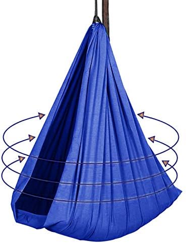 LSRRYD Kids And Adults Therapy Swing - Indoor And Outdoor - Helps With Sensory Processing, ADHD And Other Conditions Adjustable Cuddle Swing (Color : Red, Size : 2.8m×1.5m)