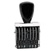 Traditional 8 Digit Rubber Number Stamp, Type Size 1, Black (RN018)