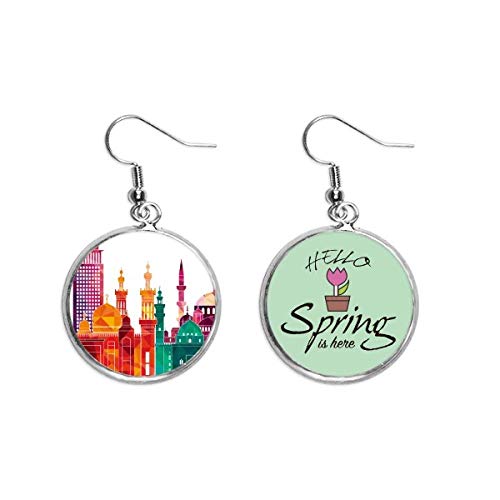 Pendientes de Egipto antiguo y ciudad moderna: joyas de primavera para mujer