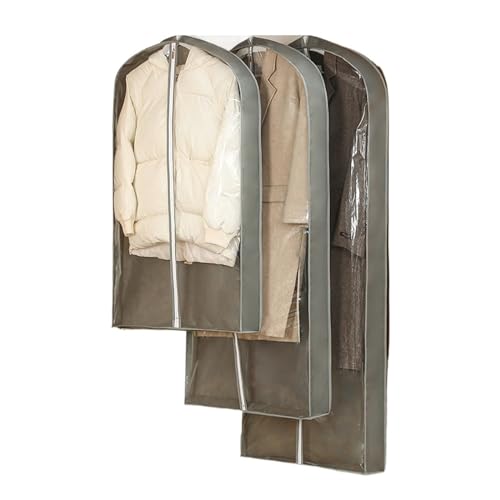 Garment Bags Dust Bag, Clothing Dust Cover, Thickened Non-woven Hanging Bag, Suit Dust Cover Clothing dust Cover (Color : A, Size : 60 * 130 * 10cm)