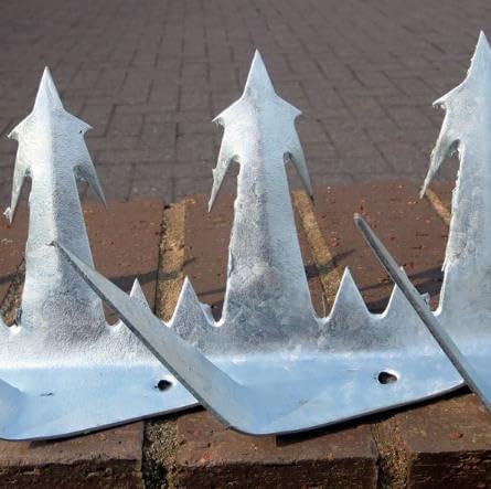 Razor Point Anti Climb Spikes in 0.4m or 0.6m lengths (Galavised Finish) (0.6m Long)