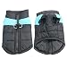 Homieco wasserdichte Hundemantel Jacke, Haustier Winterkleidung Snowproof Wasserdicht, Warme Haustier Jacke Hundejacke Hundepullover für Hunde - Blau