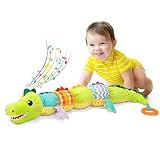 Ussybaby Baby Boy Toy for 0 3 6 9 12 Months, Soft Tummy Time Toy with Multi Textures,Rattle,Crinkle,