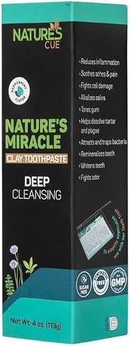 Natures Cue Kosher Nature’s Miracle Clay Toothpaste - Peppermint Flavor Kosher Passover 4 oz