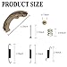 Golf Cart EZGO Brake Shoes Pads & Spring Kit Assembly Fit EZGo Medalist/TXT 1997 Up, Workhorse /ST350 1996 Up, Gas RXV 2008+ and Yamaha 1993-2006 G14 G16 G19-G22 Replaces #27943G01 70794G01 70795G01
