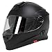 TORC Unisex-adult full-face-helmet-style T28B Bluetooth Integrated Motorcycle Helmet With Graphic (Matte Black,Medium),1 Pack